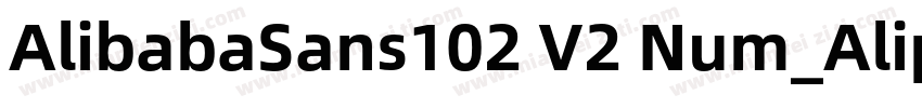 AlibabaSans102 V2 Num_Alipay Md字体转换
